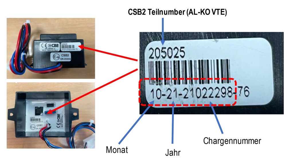 Rückruf wegen Brandgefahr: Batterieladessysteme CSB2 und CSB2-LT