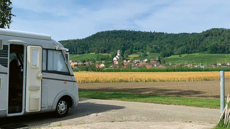 L’aire d’accueil Hopfentropfen, à Unterstammheim, dans une exploitation agricole.