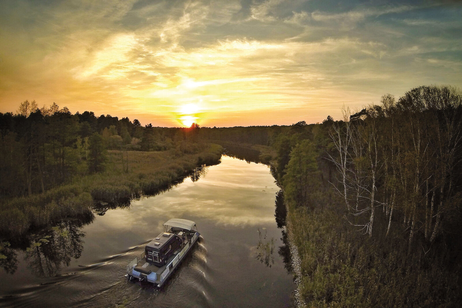 La possibilité de naviguer sur les rivières avec son propre camping-car ou sa propre caravane a particulièrement impressionné les Suisses.