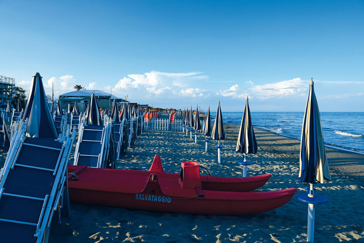 Durant la pandémie, la magnifique plage est restée déserte.