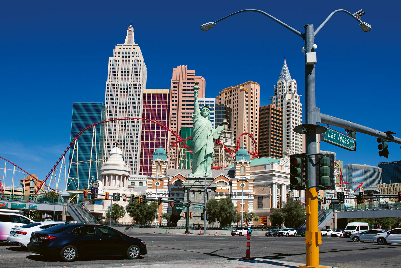 Am Las Vegas Boulevard, dem «Strip» wachsen die Hotelcasinos in den Himmel.