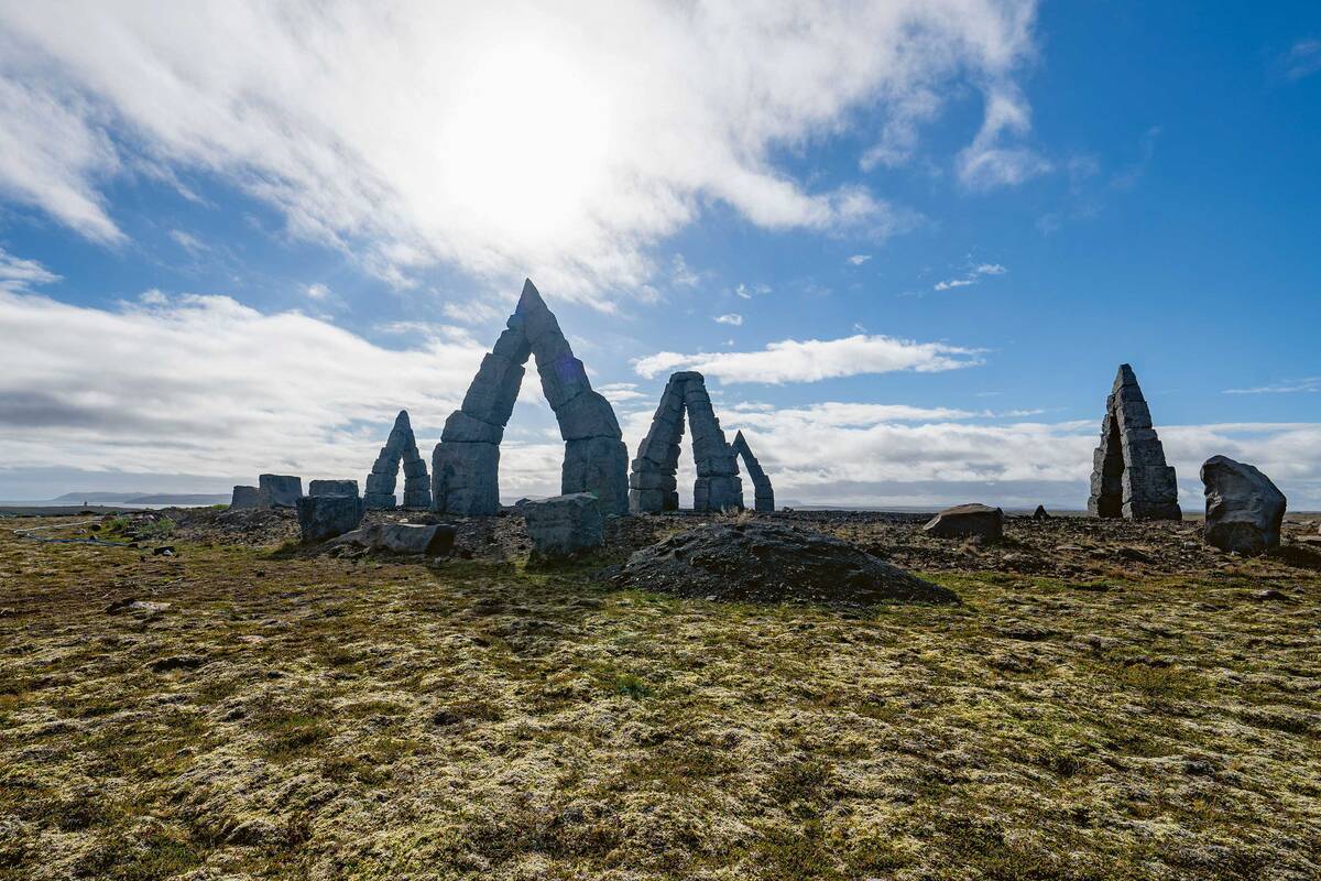 L’Arctic Henge à Raufarhöfn, à l’extrême nord-est du pays.