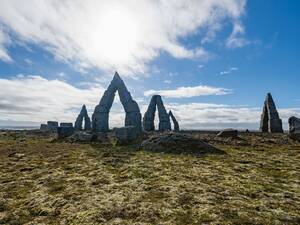 L’Arctic Henge à Raufarhöfn, à l’extrême nord-est du pays.