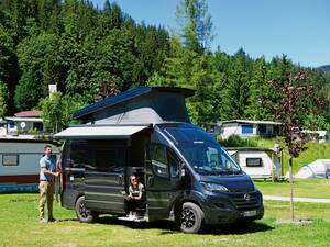 Übernachtung auf dem Campingplatz.