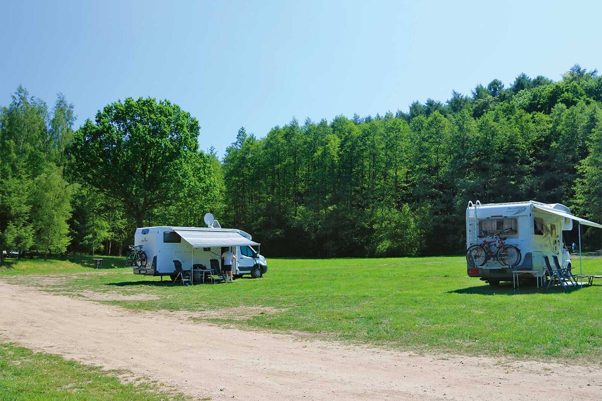 Avoir autant d’espace sur un camping rend le voyage particulièrement agréable.