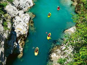 La Soča est une rivière de rêve pour les canoës.