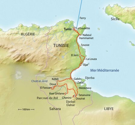 Route Tunisie.