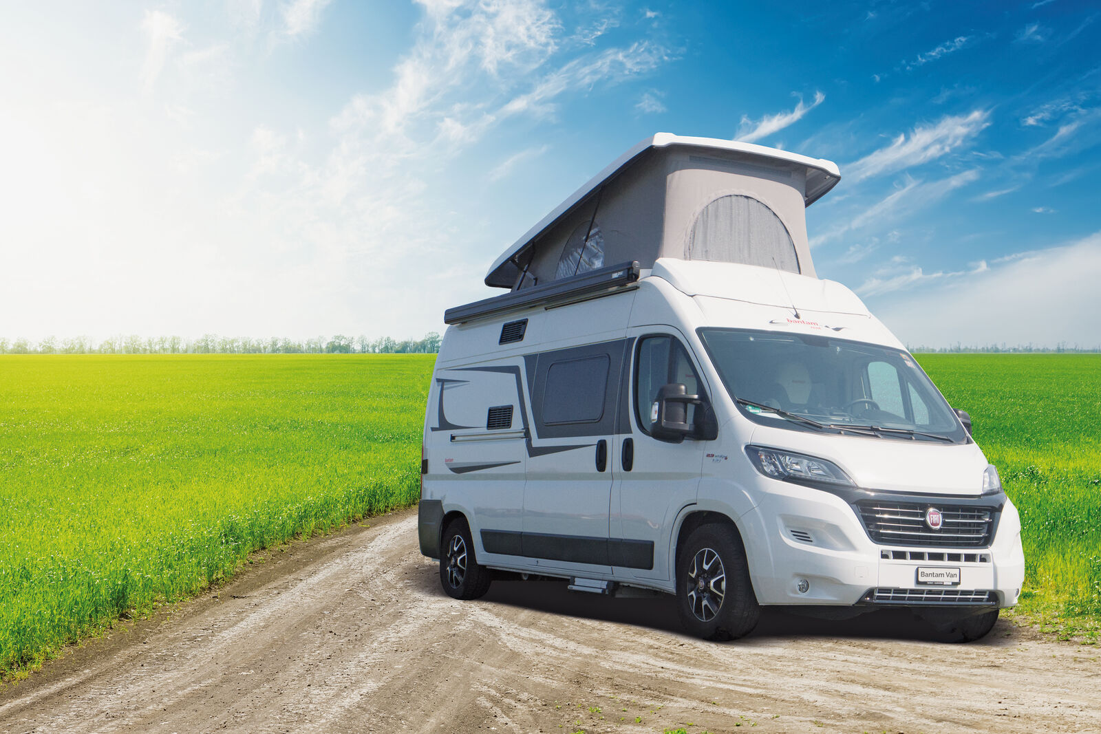 Le modèle de base du van Bantam est le Fiat Ducato 2,3 l,130 PS.