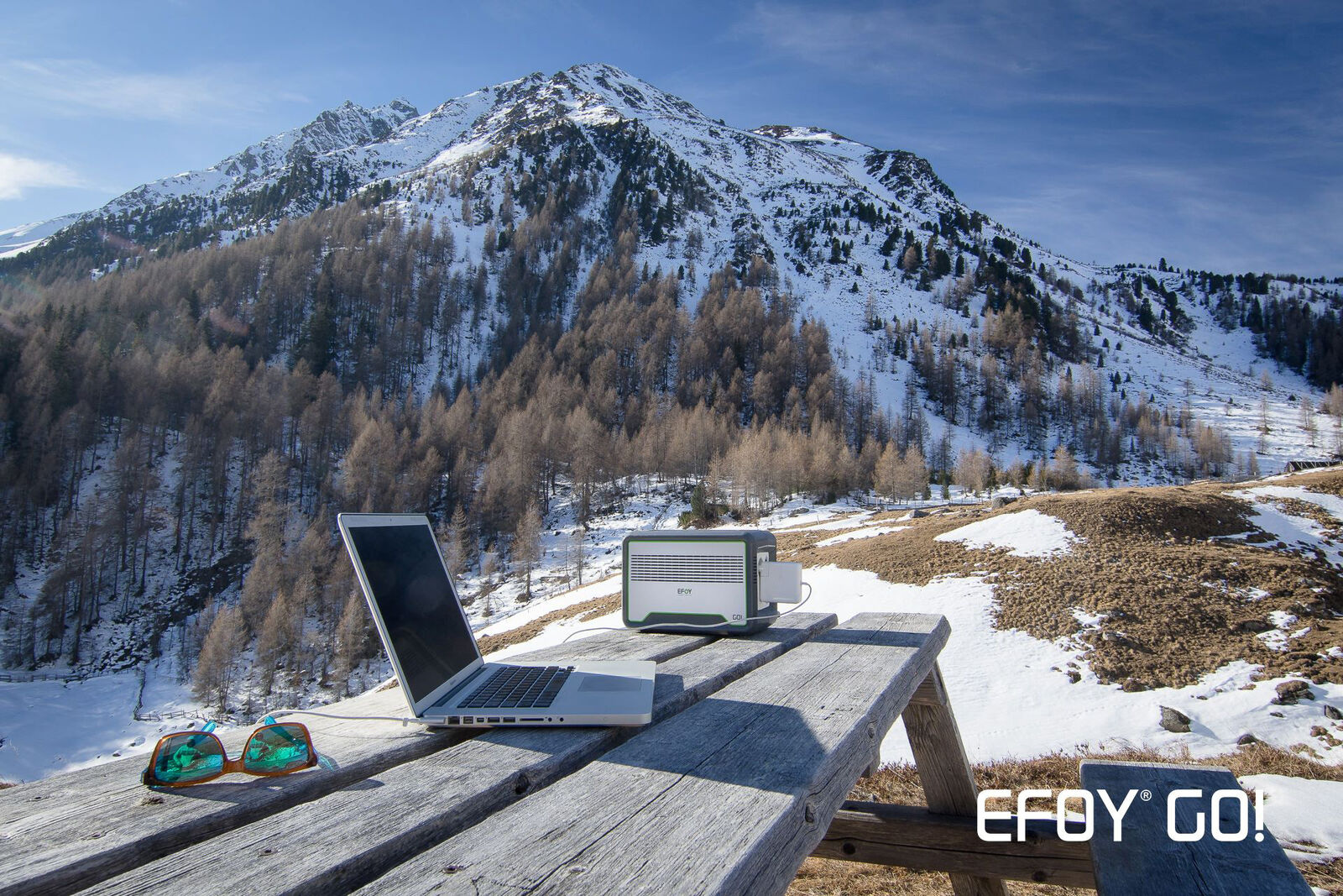 La nouvelle unité EFOY GO! repose sur l’innovante technologie de batterie au lithium. 